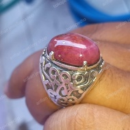 Ruby Jumbo Star Ajib Part 4 Ring Perak Handmade