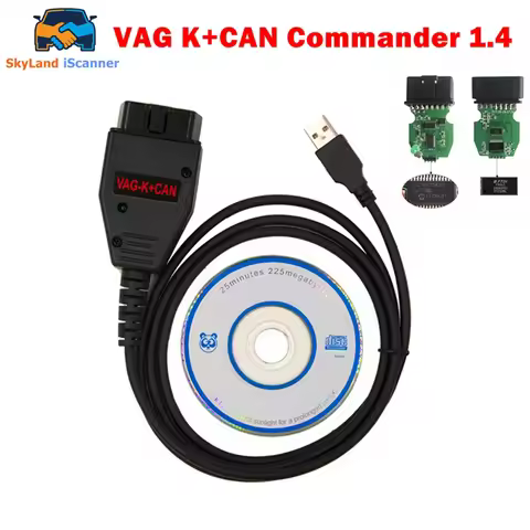 VAG K CAN Commander 1.4 FTDI PIC18F25K80 K+CAN 1 4 OBD 2 OBD2 Auto Car Diagnostic Tools Interface CO