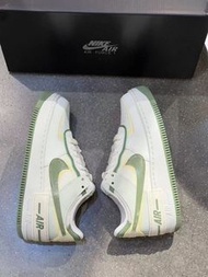 Nike Air Force 1 馬卡龍板鞋 女款 白綠色