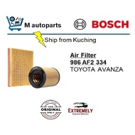 BOSCH AIR FILTER 0986 AF2 334 TOYOTA AVANZA 1.3, 1.5 VVTI-NM