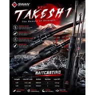 SWAN TAKESHI - Baitcasting Rod 6-14lb Super Strong Solid Carbon