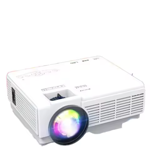 AuKing Projector, Mini Projector,1080P Full HD Home Theater Video Projector, Compatible with Smartph
