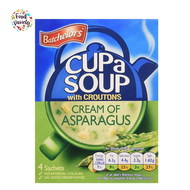 Batchelors Cup a Soup Cream of Asparagus Instant Soup 117g แบชเชเลอร์ ซุปกึ่งสำเร็จรูปรสครีมหน่อไม้ฝรั่ง 117กรัม