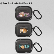 CASETI Bu2ma Tiger Case For AirPods 3 4 Pro 1 2 AirPods4 Earphone Bluetooth Bounce Full Body Shockpr