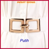 Ikat Pinggang Gesper Sabuk Belt Lebar Wanita Korea Obi Fashion Cewek Gasper besar Hitam Pingang Kare
