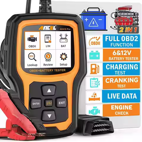 ANCEL AD410pro OBD2 Automotive Scanner Code Reader Check Engine Light Car Scan Emission Analyzer OBD