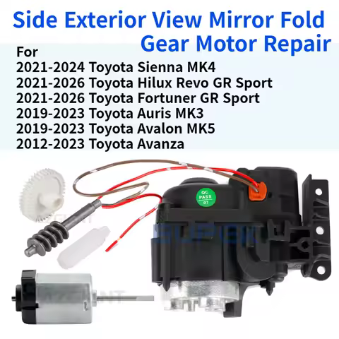 For Toyota Sienna Hilux Revo Fortuner GR Sport Auris Avalon Avanza Car Exterior Rearview Mirror Fold