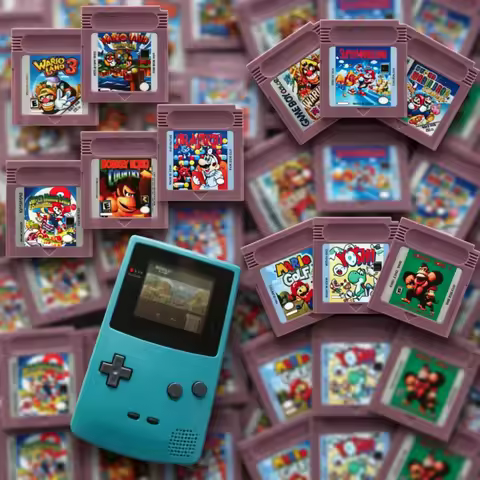 Games GBC 16 Bit Game Card Video Game Cartridge ConsoleWario Land Donkey Kong Wario Land 2 Yoshi for