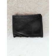 Fossil Wallet UnjsexPreloved Black Leather Wallet Size 10.5x8cm 70% condition