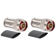 XRDS -RF N Male Connectors Clamp Plug Attach Adapter 50 ohm Rf Coaxial Connector for LMR400 /KMR400 