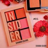 Sivanna Insider Intensity Palette 6-Cell Blush Board Super Pretty