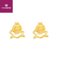 HABIB 916 Yellow Gold Earring GPE161122(P)
