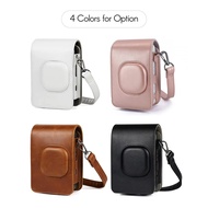 【Stylish】 Retro Soft Mini Camera Case Bag Pu Cover With Shoulder Strap For Instax Mini Liplay Camera Case