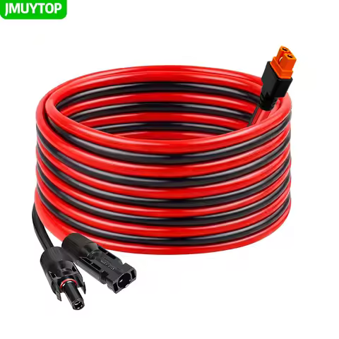 JMUYTOP 12AWG 4mm2 For Ecoflow Solar Panel to XT60i Cable 118in/3M For River delta 2 max portable po