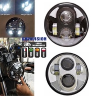 5-3/4 5.75 Inch LED Lamp For Harley Davidson Dyna Street BOB Very Wide Low Riders softail deuce
