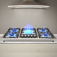 (Lowest price)Stainless Steel Gas Hob/5 Sabaf Burners/Stainless Steel Built-in Gas Hob Tabletop Gas 