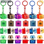 GESH1VX65 Finger Keyboard, Keycap Single Mechanical Keyboard Keychain, Creative Crystal  Transparent