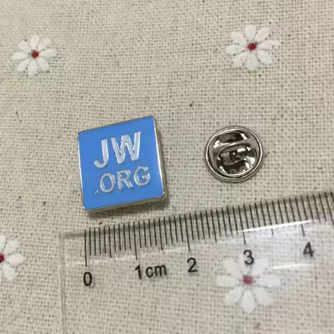 50pcs Community Badges Inspired Blue Jw.org Faith Worldwide Religious Lapel Pin Symbolic
