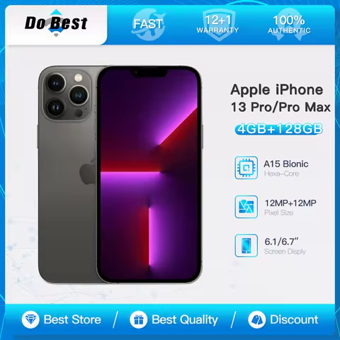 Apple iPhone 13 Pro/13 Pro Max 5G Mobile Phone 6.1"/6.7" 120Hz Super Retina OLED NFC A15 Bionic Hexa