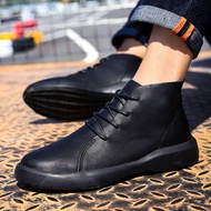 Winter Leather Men Boots Fashion Mens Winter Shoes Male Leather Boots Ankle Boots For Men Winter Boo