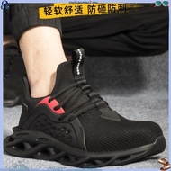 Probeli  Safety Shoes Boots Anti Slip Anti Smash Lightweight Breathable Steel Toe Kasut Lelaki Kerja