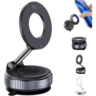 Strong Magnetic Car Phone Holder, 360° Adjustable Vacuum Magnetic Phone Holder, Suction Cup Phone Mo