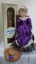 陶瓷娃娃 紫羅蘭姑娘 復古人型玩偶 人偶
