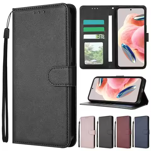 Wallet Card Slot Stand Magnetic Flip Leather Case For Xiaomi 14T 13T Redmi 14C 13C 12C 10C Note 14 P