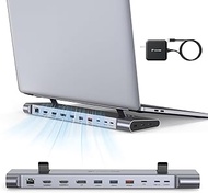 TobenONE USB-C Docking Station for 3 Monitors & Dual Monitor,Laptop Dock Stand with 100W GaN III Cha