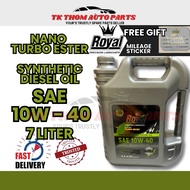ROYAL NANO TURBO ESTER SYNTHETIC DIESEL OIL SAE 10W-40 CJ4 7L