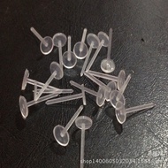 Aksesori Barang Kemas DIY Kancing Telinga Plastik/Pin Telinga Pin Kepala Rata Pin Mangkuk 10,000 Kep