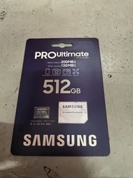 SAMSUNG PRO Ultimate microSD + Adapter 512GB 200MB/S Read 130MB/S