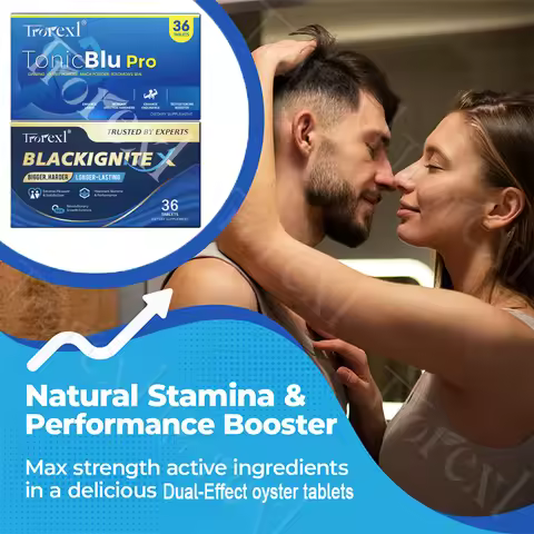 Male Morning Power+Evening Performance Set Supplements for Responsiveness Control, Potency Formula-O