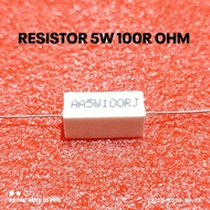 5W 5WATT 100 100R OHM ROHS CHALK RESISTOR