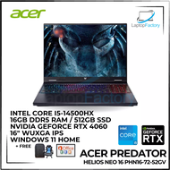 Acer Predator Helios Neo 16 PHN16-72-52GV i5 14500HX 16gb ram 512 SSD 16" WUXGA IPS RTX 4060 MS
