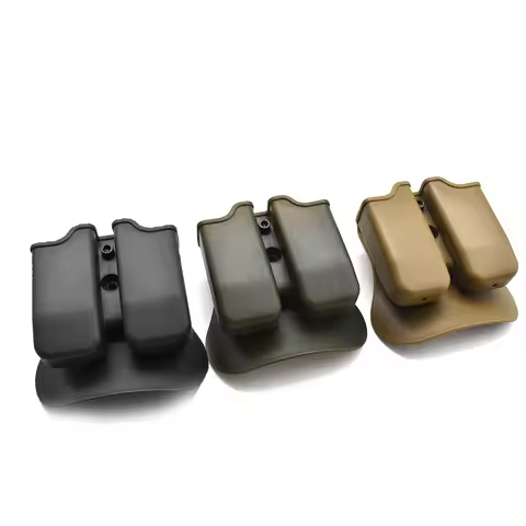 Tactical IMI Double Magazine Pouch Quick Mag Pouch Holder For GL17 M9 PX4 Hunting Gun Accessories