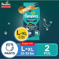 Pampers Overnight Large up to XL - 2pcs x 1 pack (2pcs) - Diaper Pants