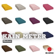 Kain Meter Langsir Plain Blackout Fabric Curtain 60" - Extra Thick/ Fabric Curtain / Kain Langsir Te