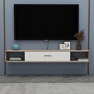 Floating TV Stand Cabinet, Floating TV Shelf Media Stand Wall Mount Entertainment Unit Hanging TV Console(Size:100cm,Color:B) needed