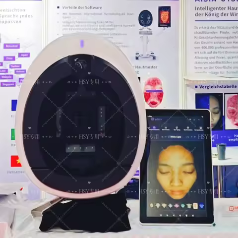 Professional Skin Analyzer Beauty Salon 15.6 inch 3D Facial Skin Analyzer Machine 8 Light Spectrum S