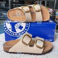 BIRKENSTOCK 杏皮啞金包頭涼鞋