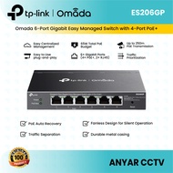 TP-Link ES206GP Omada 6-Port Gigabit Easy Managed Switch with 4-Port PoE+