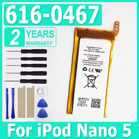 616-0467 Battery new Replacement Battery For ipod Nano5 5G 5th Generation MP3 Li-Polymer Rechargeabl