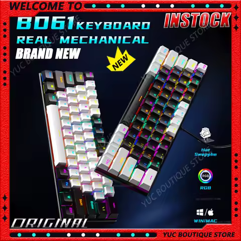 NEW Zifriend BD61 HE Gaming Mechanical Keyboard Russian Version E-sport Gaming Accessories RGB Keybo