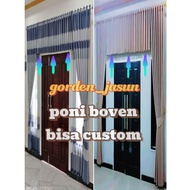 SMOKERING CURTAIN PONY (BOVEN PATTERN) can be customized