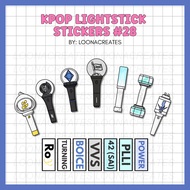 KPOP Lightstick Waterproof Stickers 28 | CNBLUE, Xikers, 8Turn, Vanner, TWS, PLAVE, POW