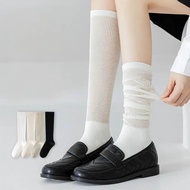 Stackable Crew Socks Soft Ribbed Knit Crew Socks Thin Mid-Calf Socks for Women Girls