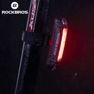 Rockbros จักรยานไฟท้ายจักรยาน USB ชาร์จไฟส้อมที่นั่ง MTB Rode Super Bright LED ไฟท้ายสีแดง