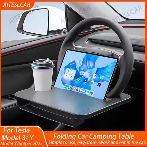 For Tesla Model Y Juniper Model 3 Highland 2016-2025 Steering Wheel Laptop Tray Food Desk Portable O