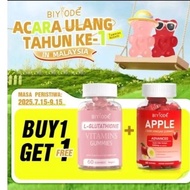 Promo Biyode Ulang Tahun Buy 1 Free 1 ( lglutatahione + Apple cider)gummies